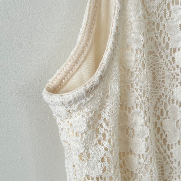 Mossimo Cream Lace Fit & Flare Skater Dress - Picture 4 of 16